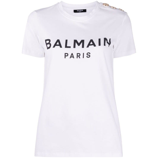 Balmain T-shirts and Polos White Topwear Balmain