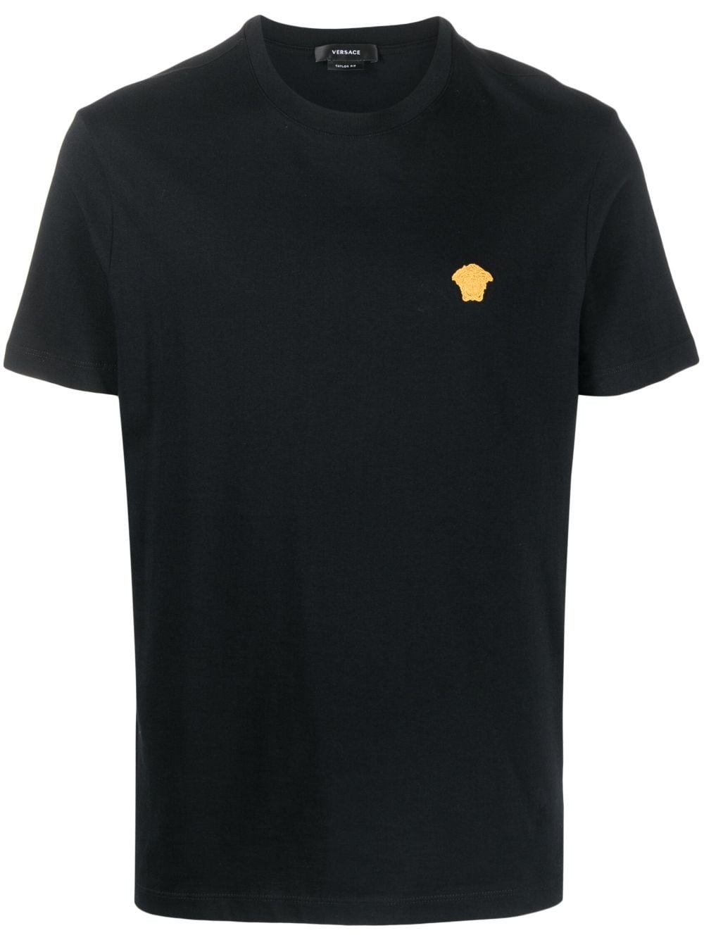 Versace Medusa-embroidered Cotton T-shirt Black