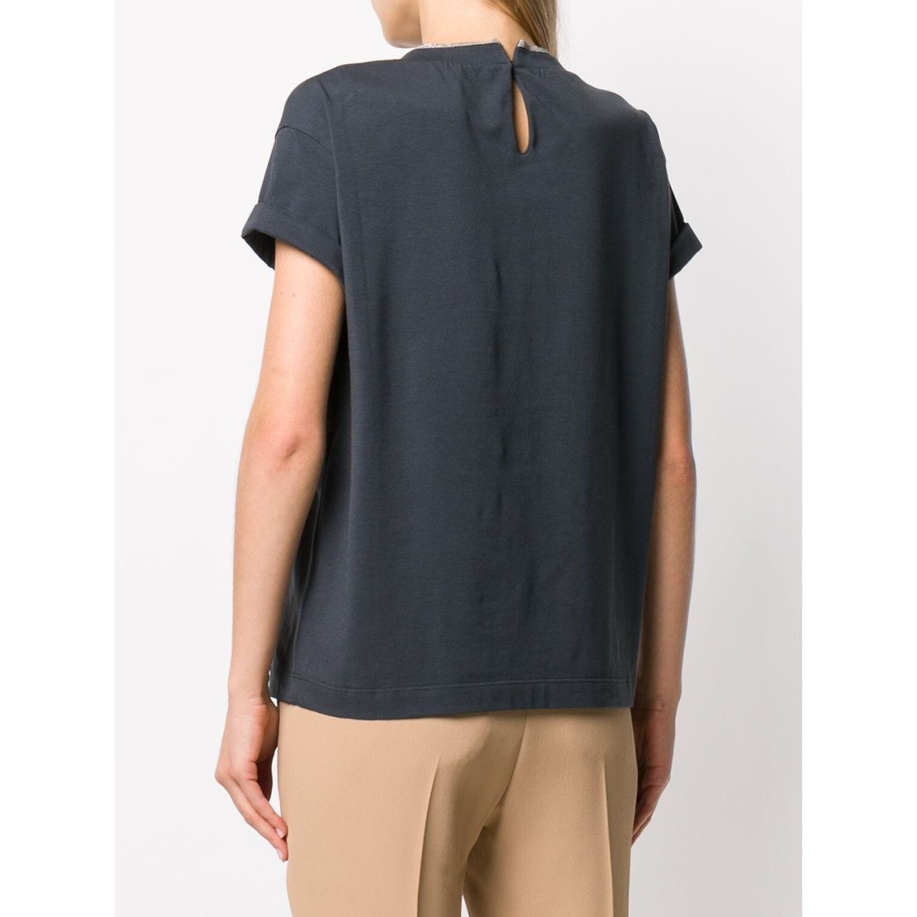 Brunello Cucinelli T-shirts and Polos Blue Topwear Brunello Cucinelli