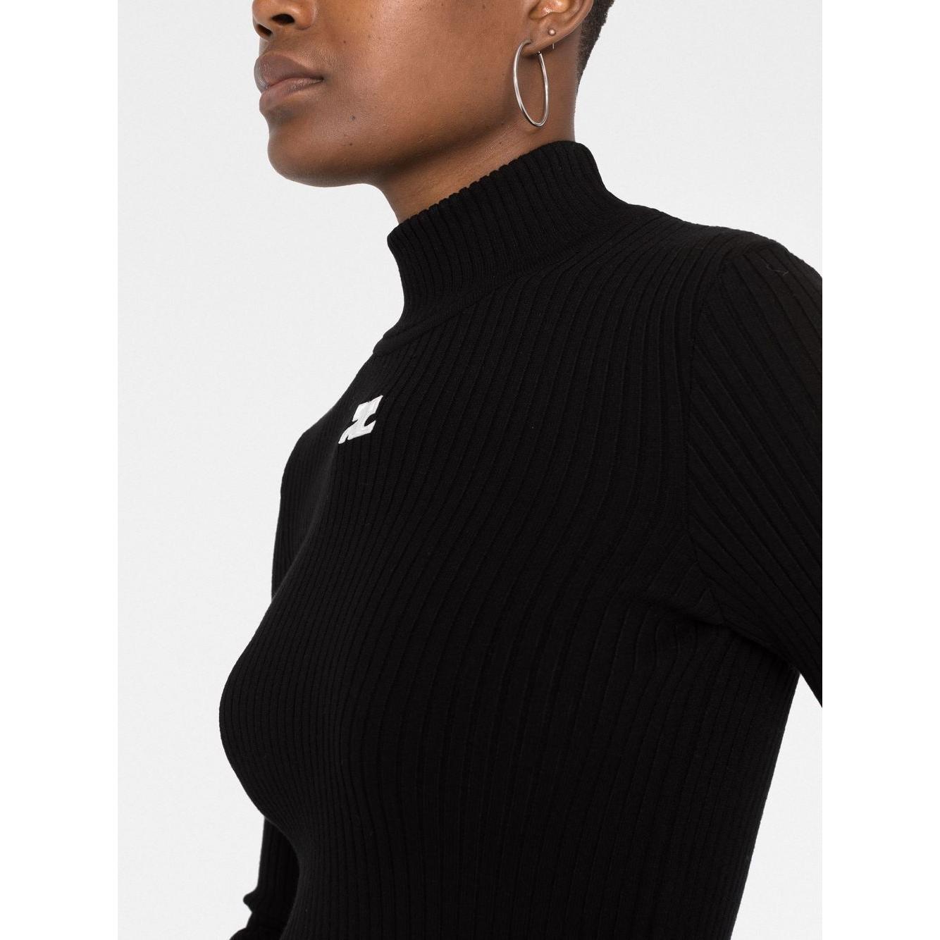 COURREGES RE-EDITION Sweaters Black Topwear Courreges Re-Edition