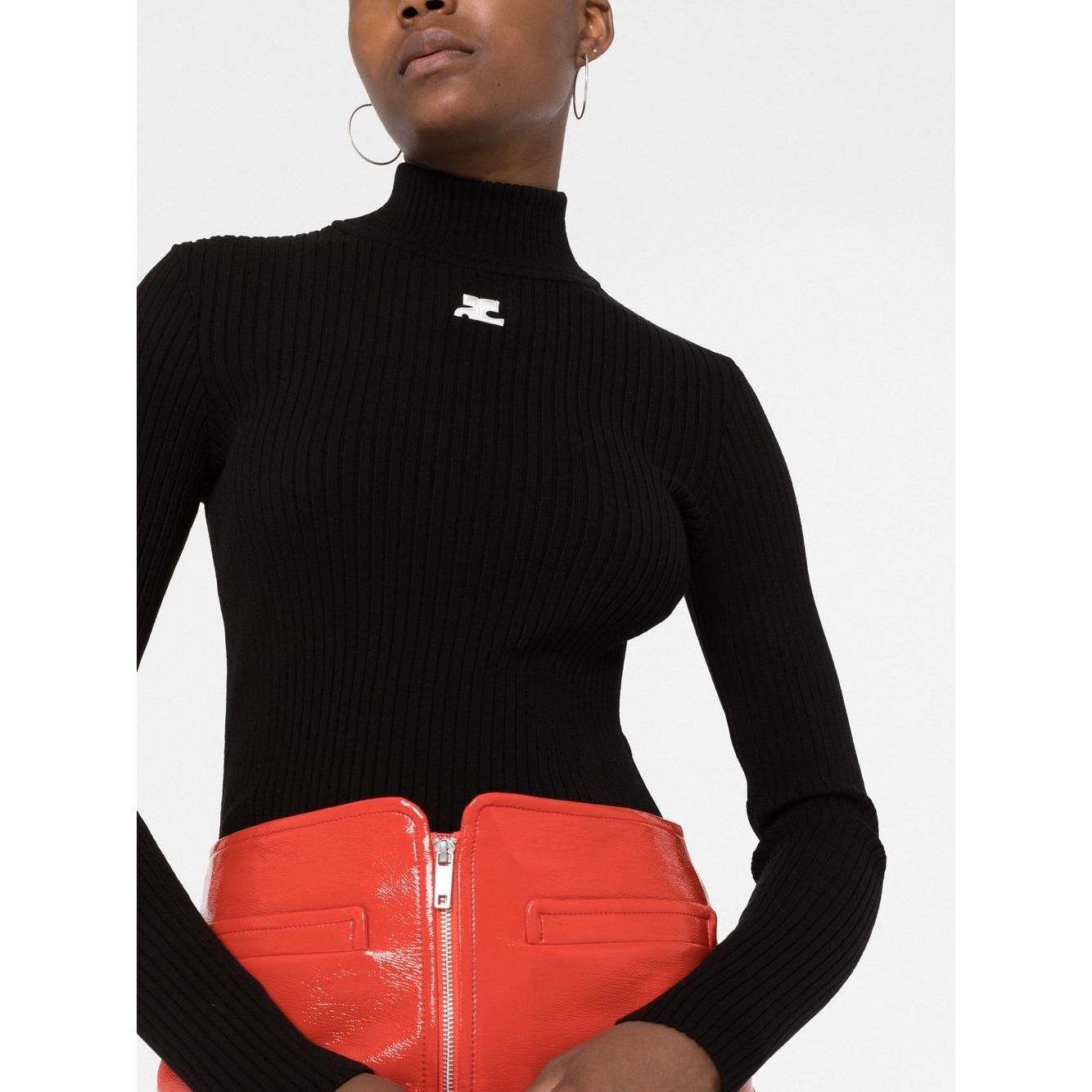 COURREGES RE-EDITION Sweaters Black Topwear Courreges Re-Edition