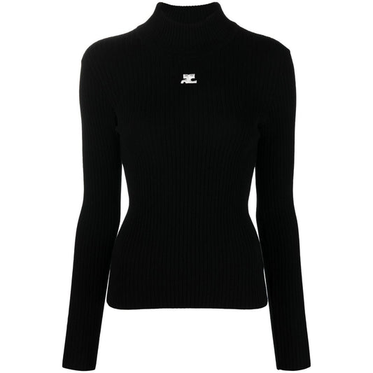 COURREGES RE-EDITION Sweaters Black Topwear Courreges Re-Edition