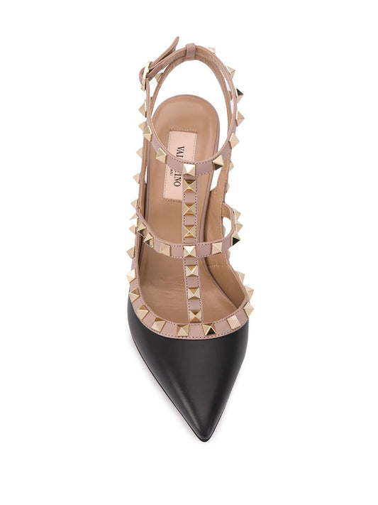 Valentino Garavani With Heel Black Medium Heel Valentino Garavani Rosy Brown