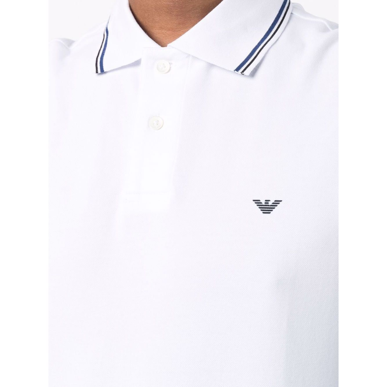 Emporio Armani T-shirts and Polos White Topwear Emporio Armani