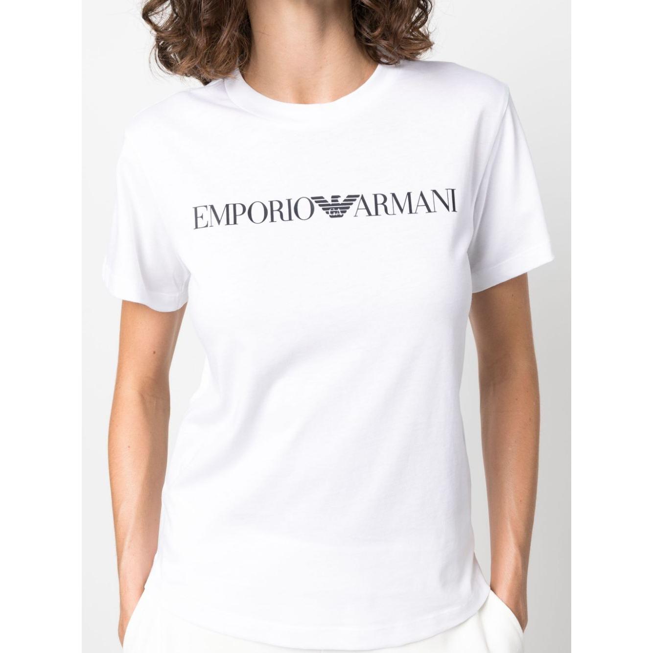 Emporio Armani T-shirts and Polos White Topwear Emporio Armani