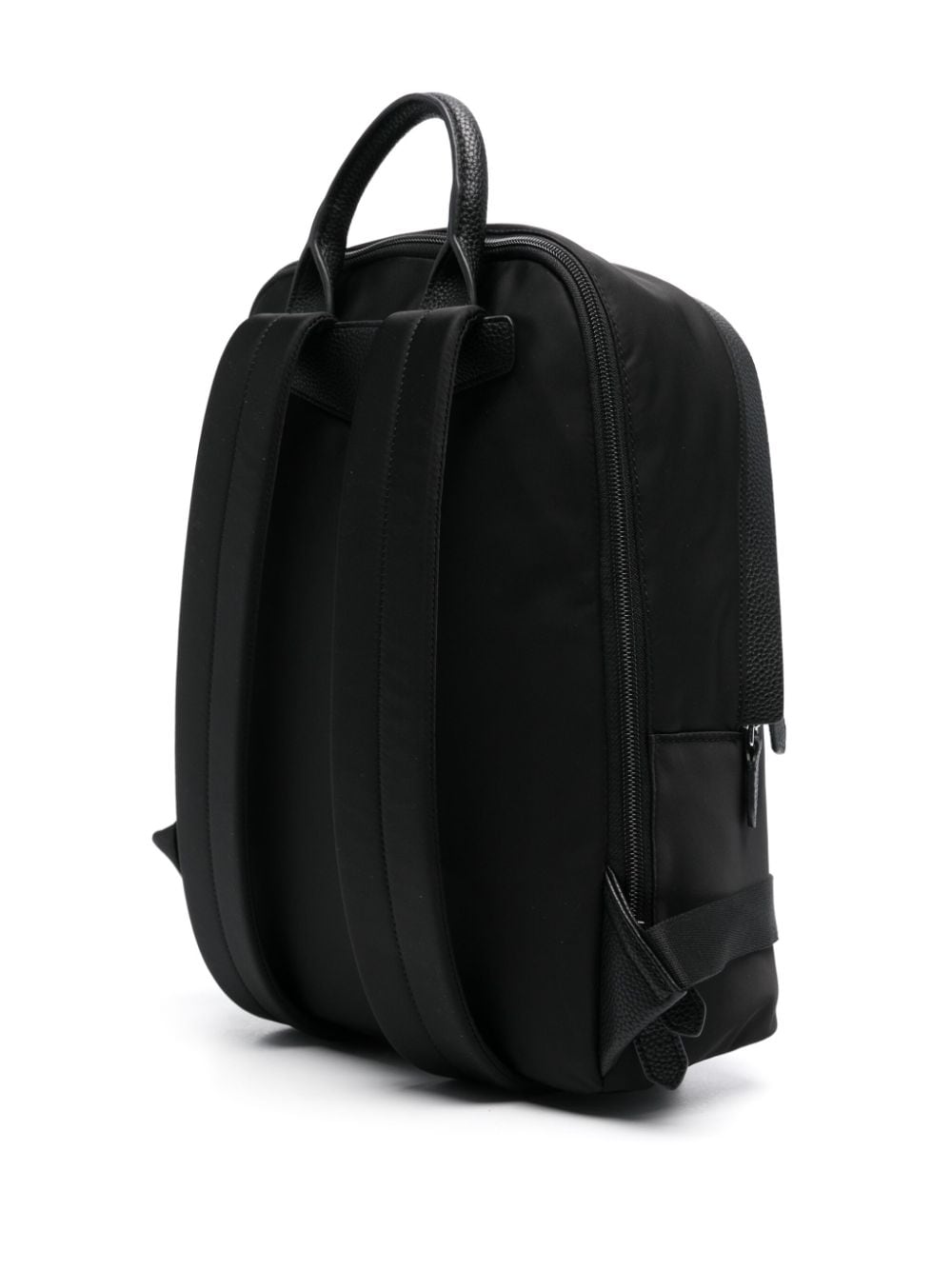 Front view with bag zipped and handles upright.