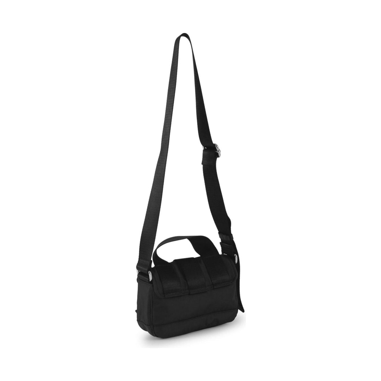 Front view with bag zipped and handles upright.