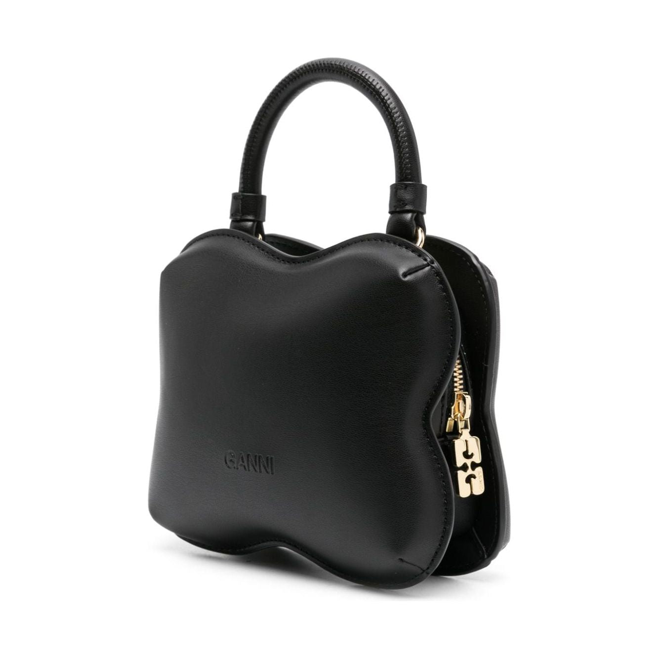 GANNI black recycled leather Bag Shoulder Ganni