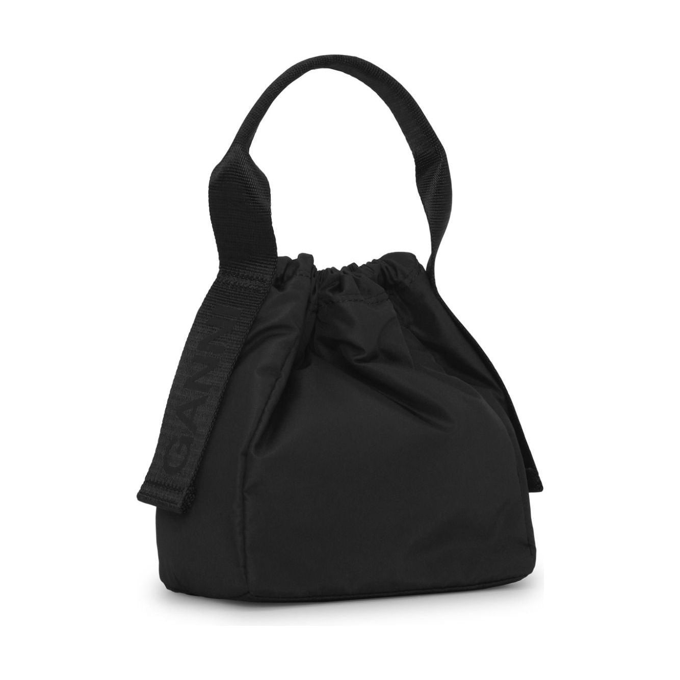 GANNI black recycled polyester shell Bag Shoulder Ganni