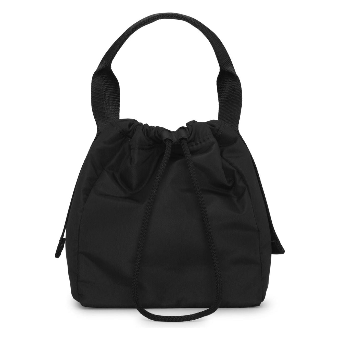 Front view with bag zipped and handles upright.