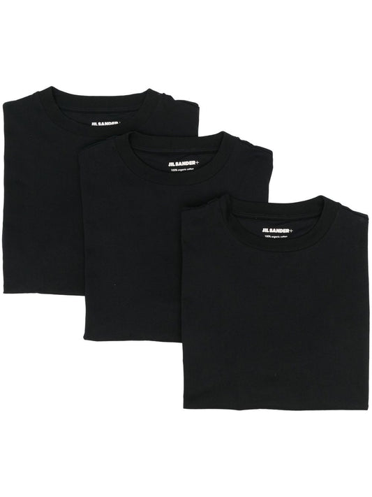 JIL SANDER PLUS T-shirts and Polos Black Topwear Jil Sander Plus