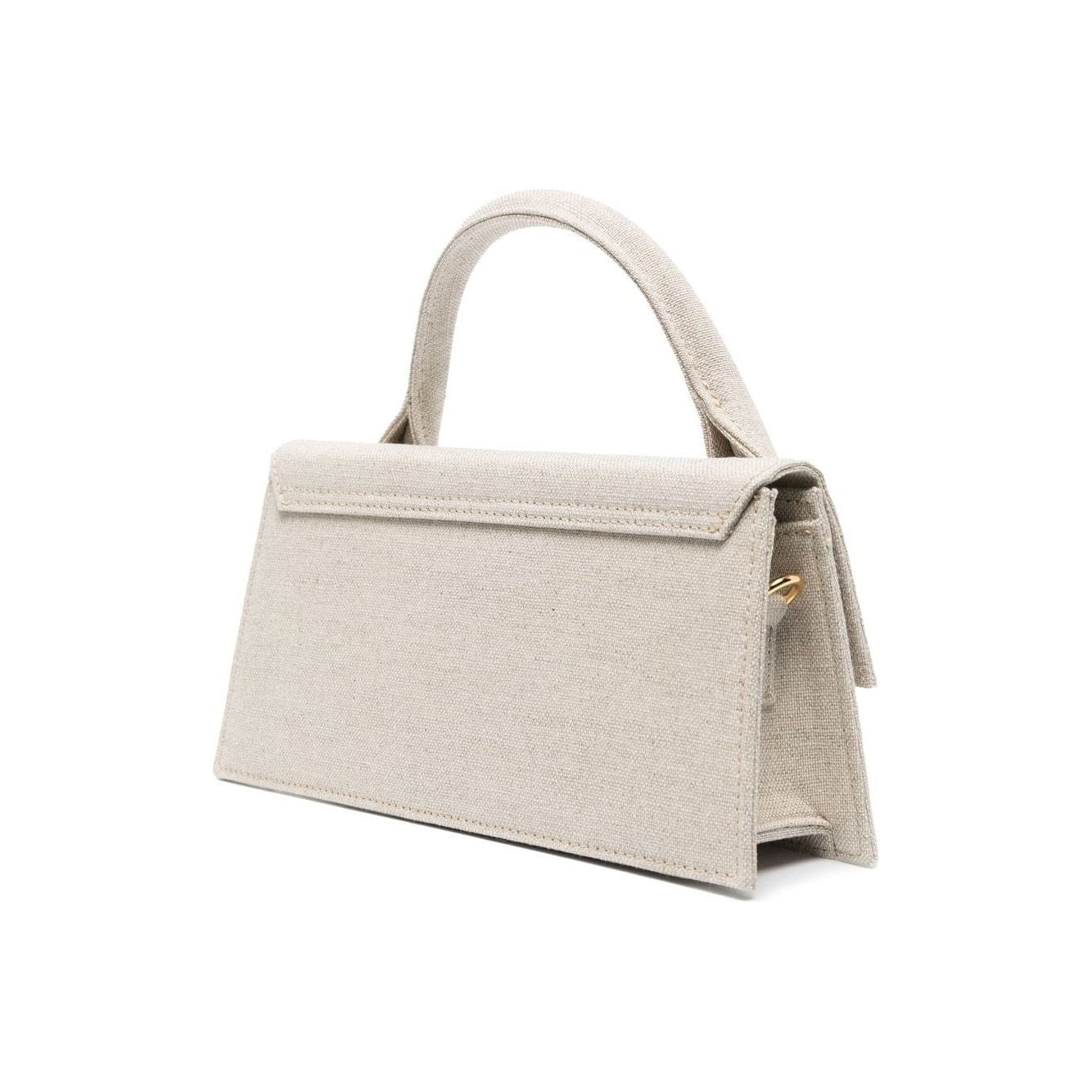 JACQUEMUS Le Chiquito Long linen Bag Grey Handbag JACQUEMUS