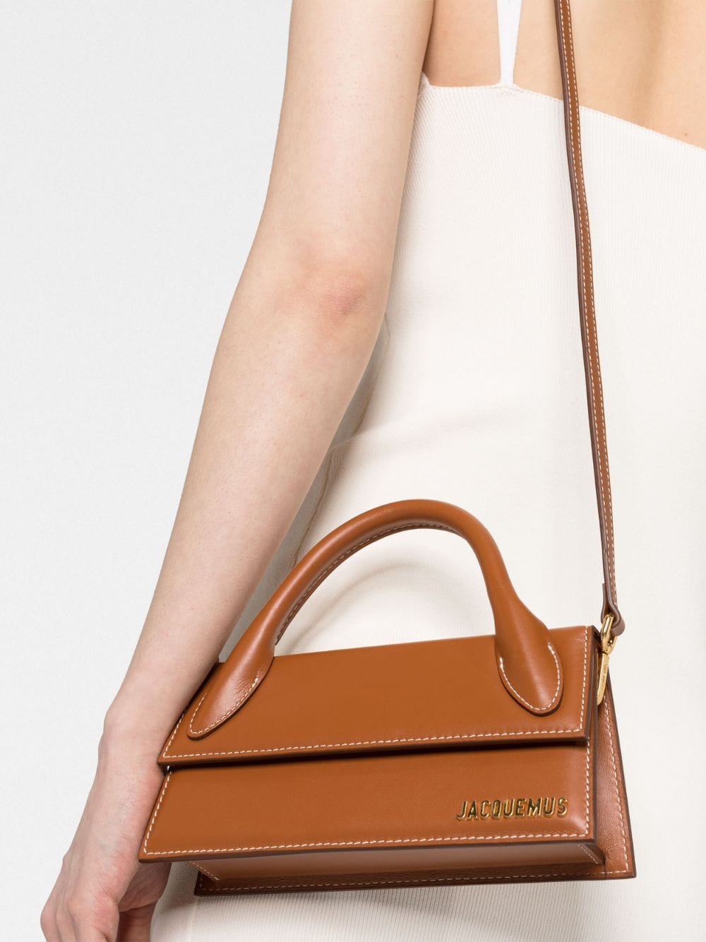 JACQUEMUS Bags.. Leather Brown Handbag JACQUEMUS