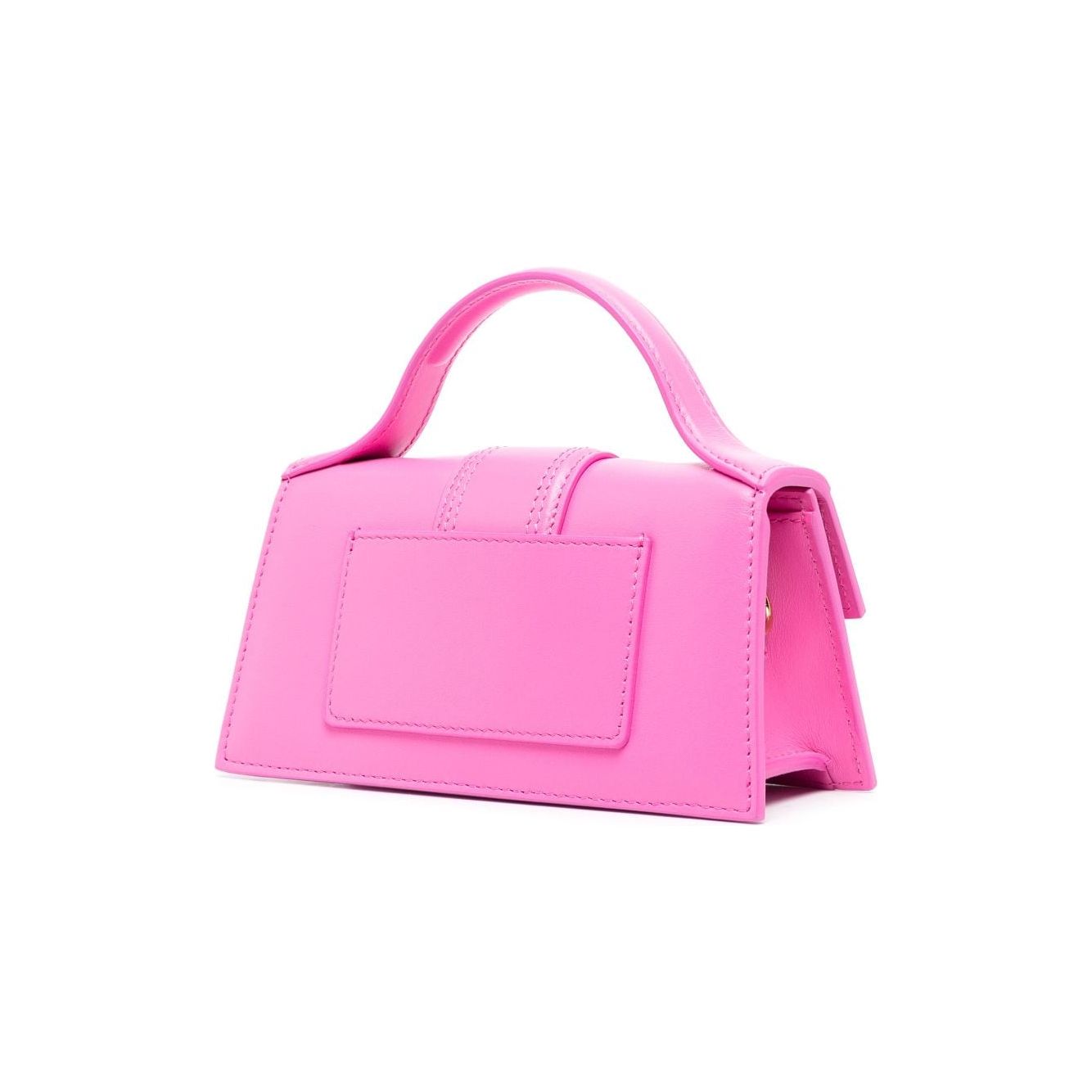 JACQUEMUS Le Bambino Leather Tote Bag Fuchsia Handbag JACQUEMUS