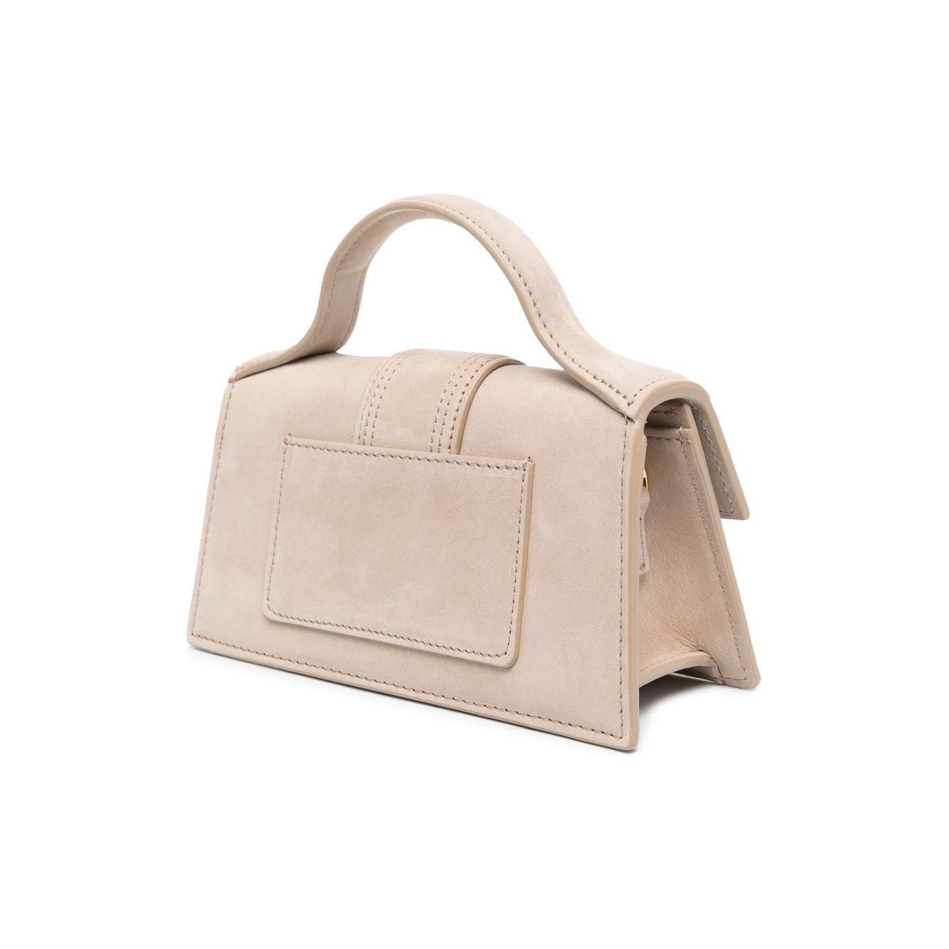 JACQUEMUS Le Bambino Calf Suede Handbag Beige Handbag JACQUEMUS