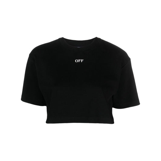 Off-White T-shirts and Polos Black Topwear Off White