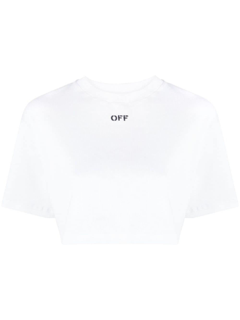 Off White T-shirts and Polos White Topwear Off White