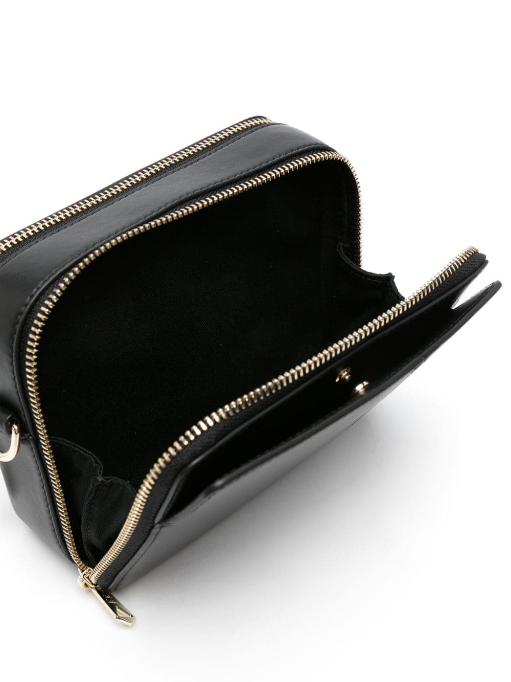 Paul Smith calfskin Crossbody Bag Black