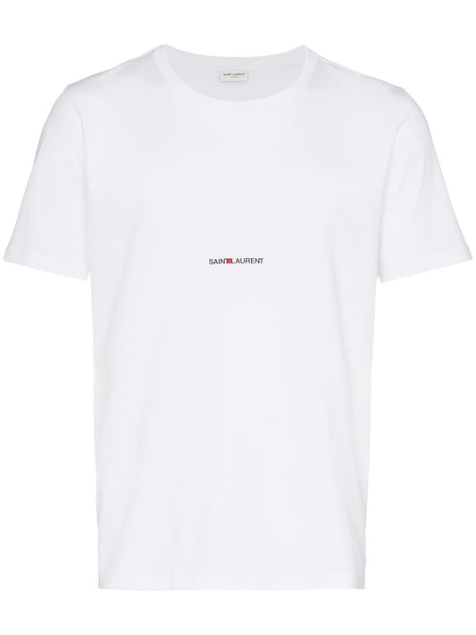 Saint Laurent  T-shirts and Polos White Topwear Saint Laurent White Smoke