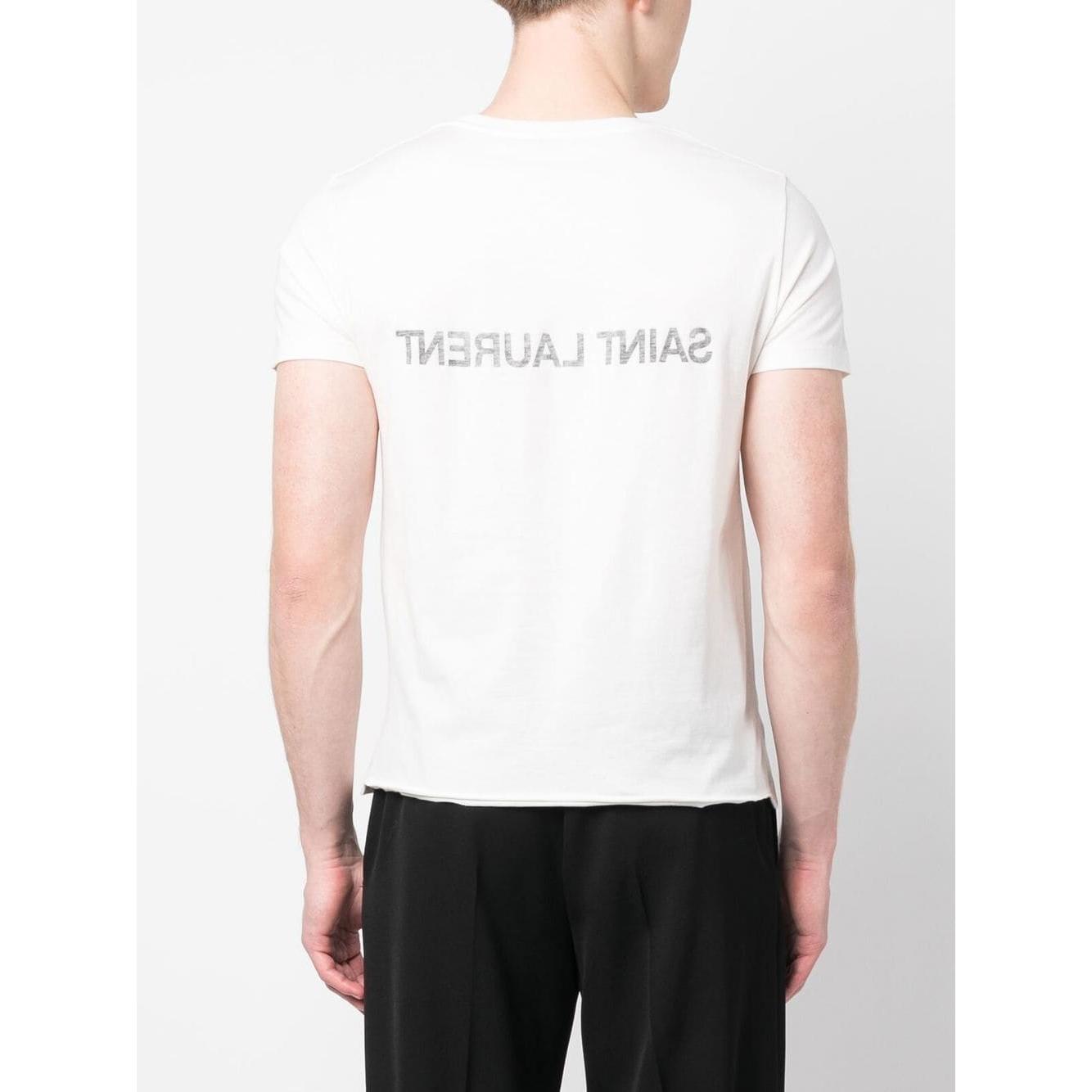 Saint Laurent  T-shirts and Polos White Topwear Saint Laurent