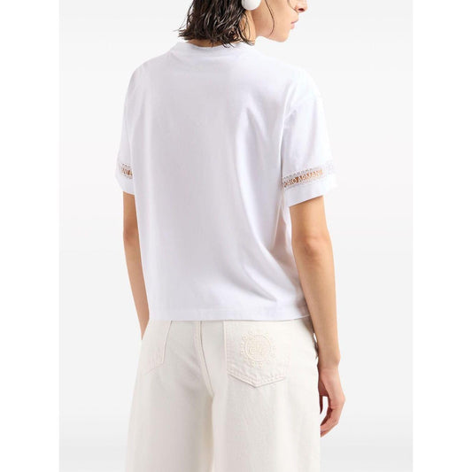 Emporio Armani T-shirts and Polos White Topwear Emporio Armani