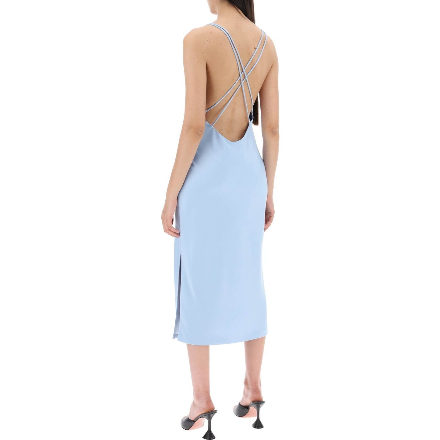 Rotate satin midi slip dress for a Dresses Rotate