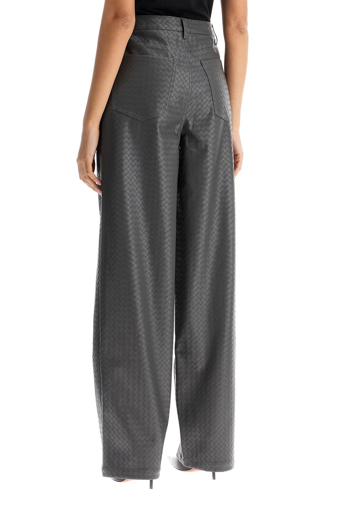 Rotate wide woven patterned trousers with a Trousers Rotate