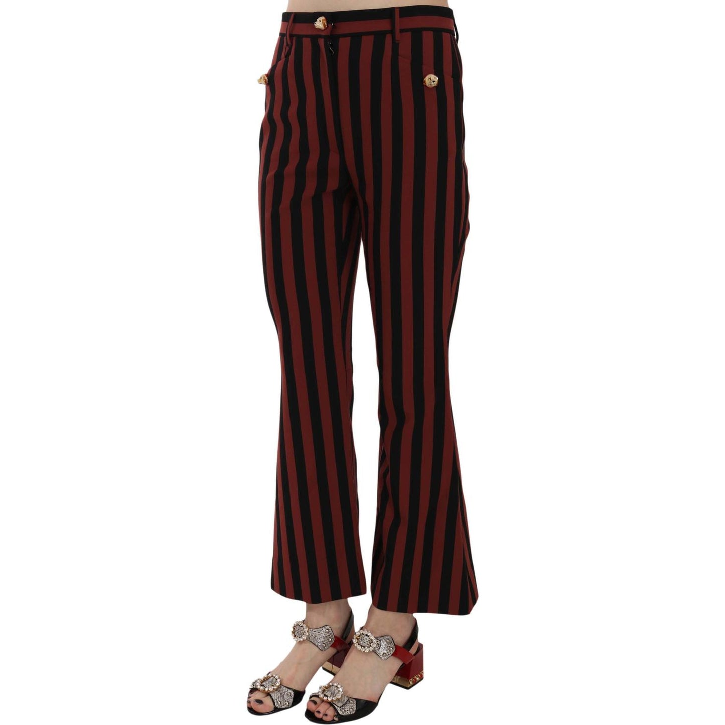 Dolce & Gabbana Elegant Cropped Flared Trousers