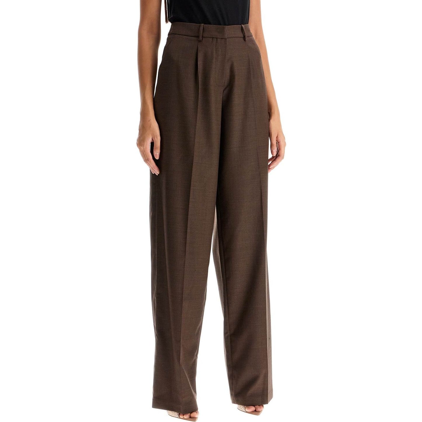 Magda Butrym wide stretch wool trousers for comfortable fit Trousers Magda Butrym