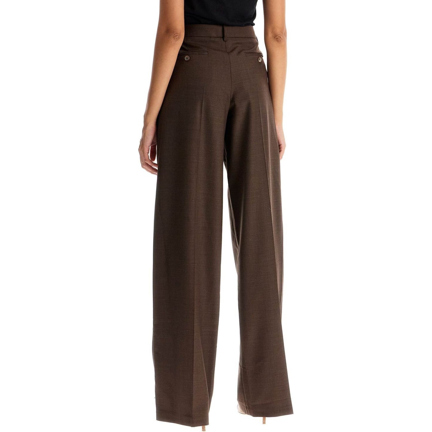 Magda Butrym wide stretch wool trousers for comfortable fit Trousers Magda Butrym