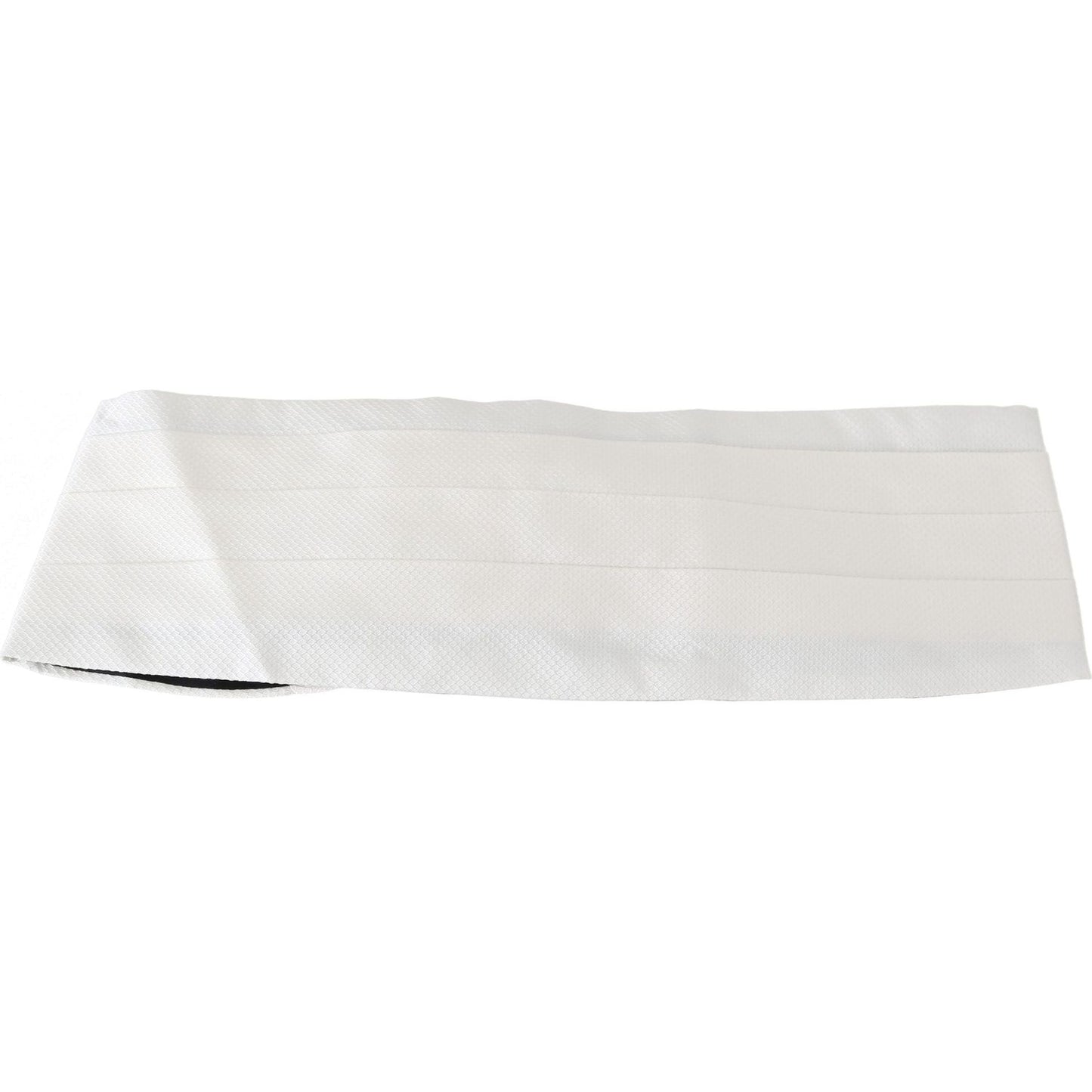 Dolce & Gabbana Elegant White Silk Cummerbund Dolce & Gabbana