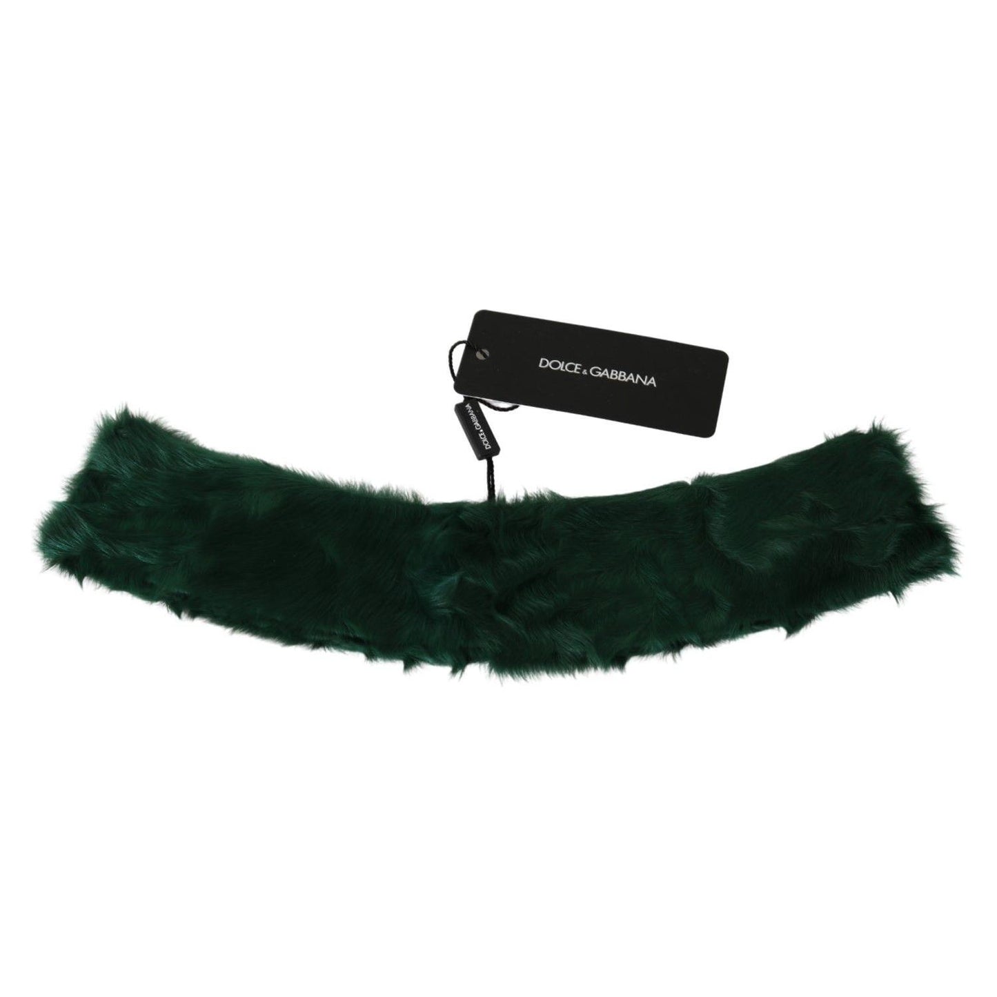 Dolce & Gabbana Luxurious Green Lambskin Scarf for Women Dolce & Gabbana