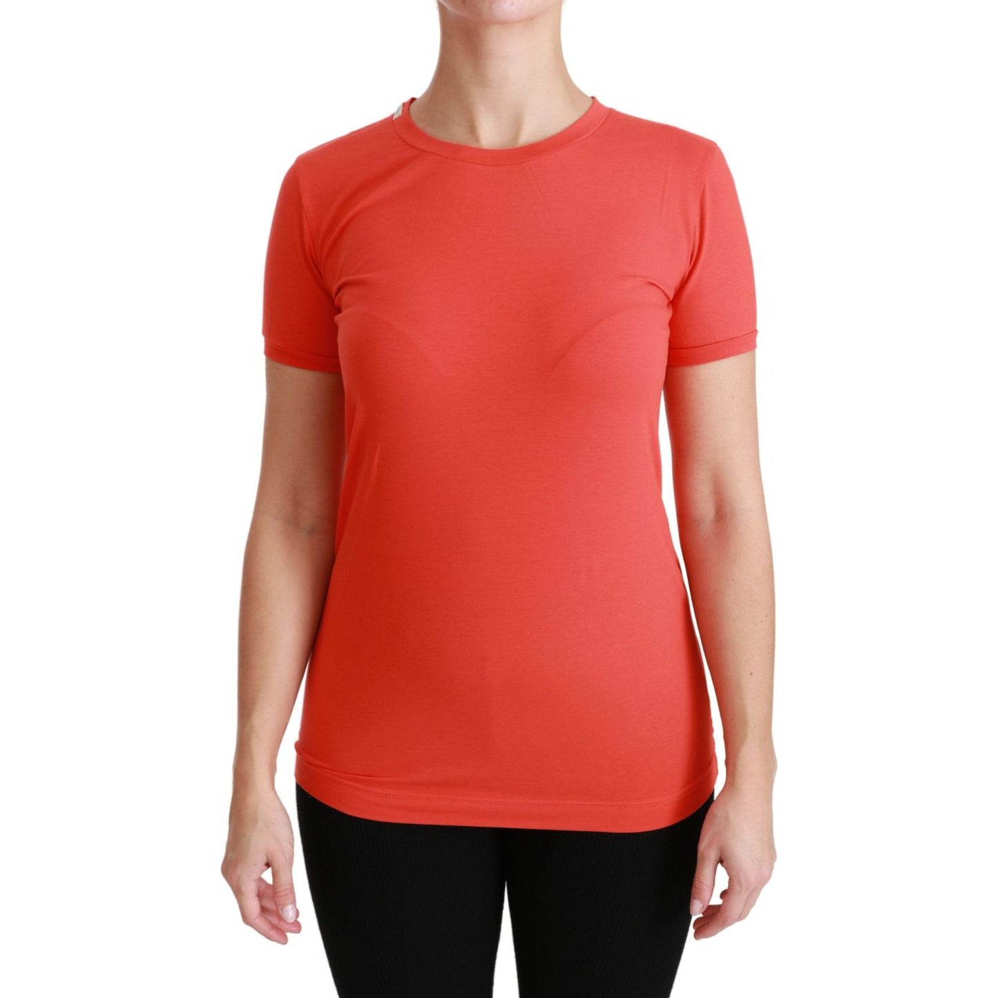 Dolce & Gabbana Elegant Red Crewneck Short Sleeve Tee Dolce & Gabbana