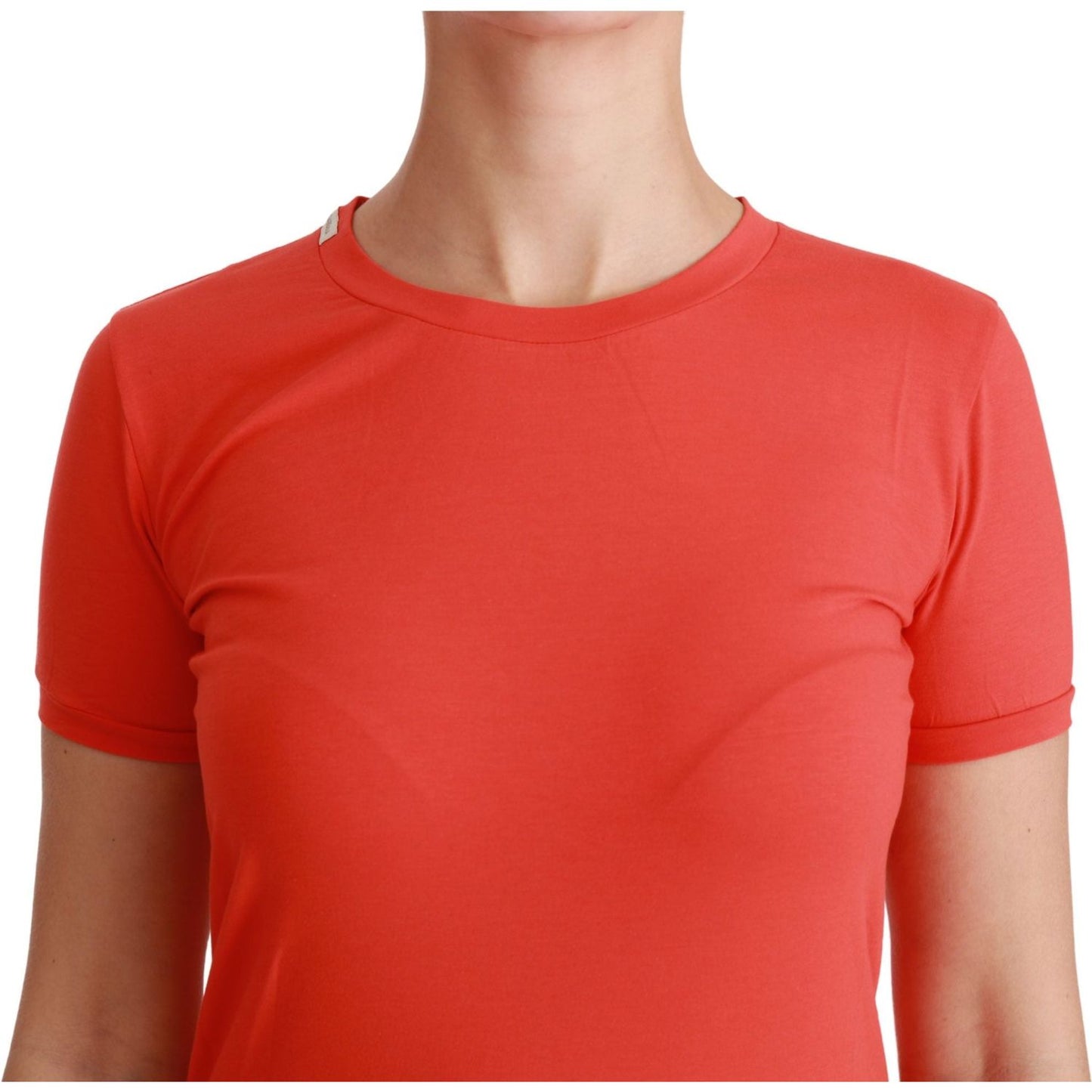 Dolce & Gabbana Elegant Red Crewneck Short Sleeve Tee Dolce & Gabbana