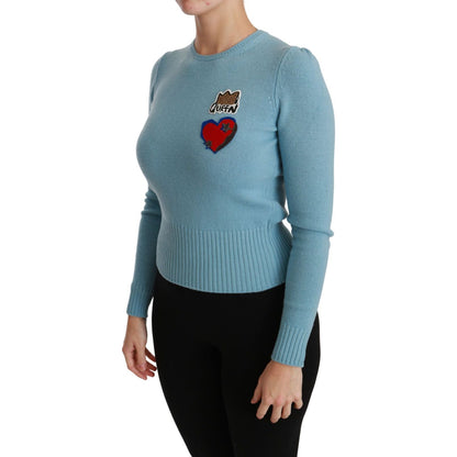 Dolce & Gabbana Queen Heart Beaded Wool Sweater WOMAN TOPS AND SHIRTS Dolce & Gabbana