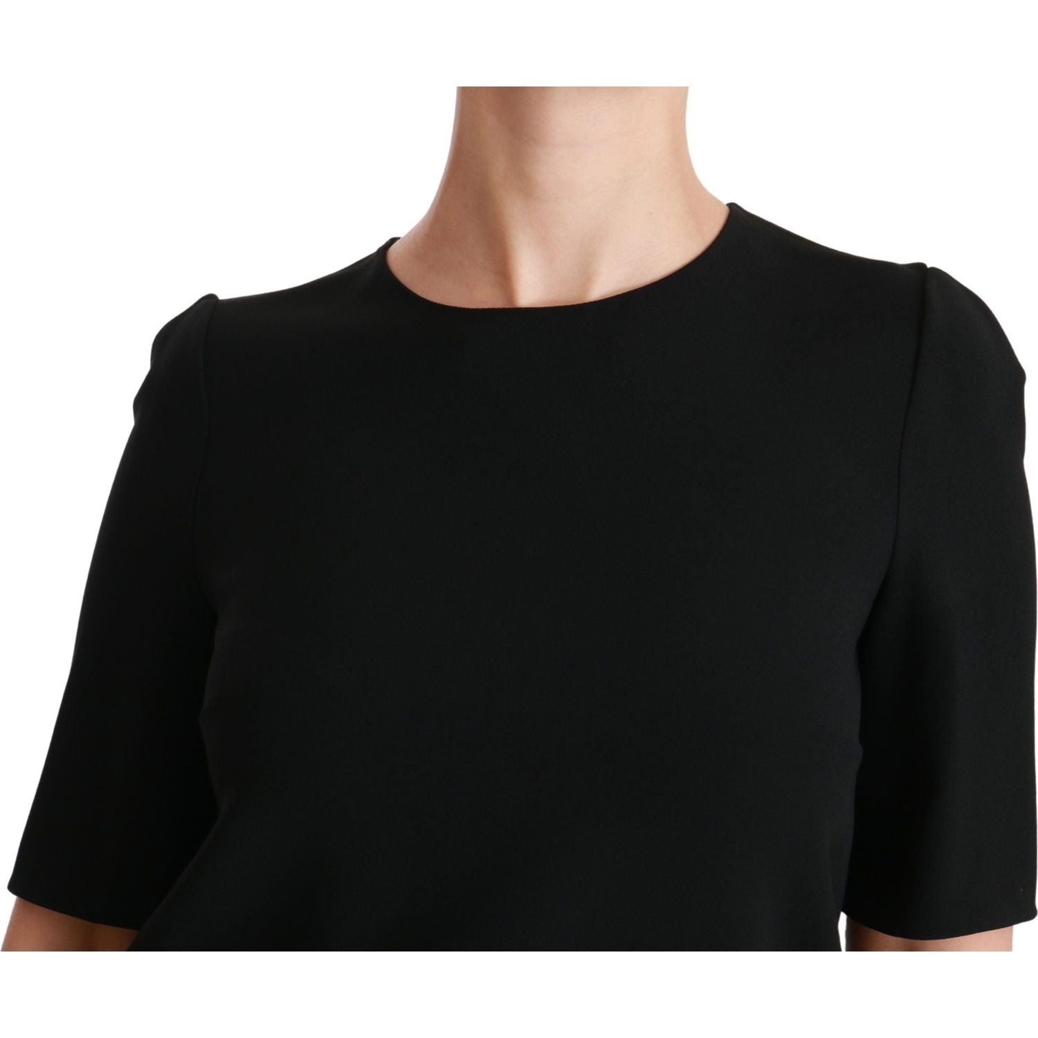 Dolce & Gabbana Elegant Black Stretch Blouse Top