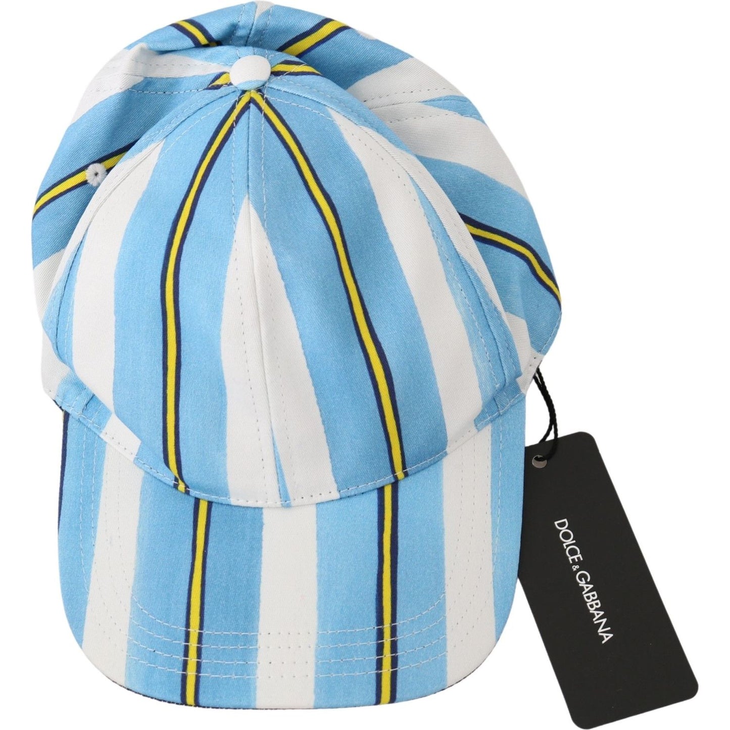 Dolce & Gabbana Chic Stripe Cotton Baseball Cap Cap Dolce & Gabbana