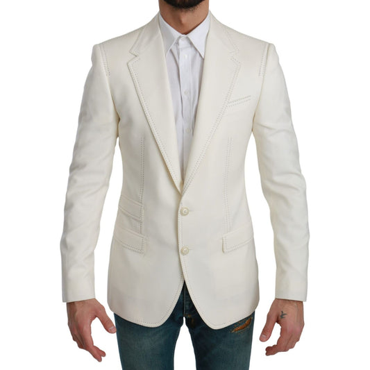 Dolce & Gabbana Elegant Slim Fit Virgin Wool Blazer Blazer Jacket Dolce & Gabbana