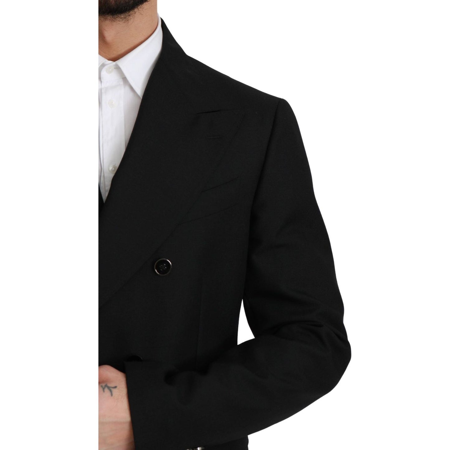 Dolce & Gabbana Elegant Black Slim Fit Formal Blazer Dolce & Gabbana