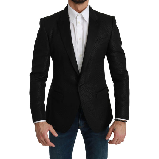 Dolce & Gabbana Slim Fit Martini Black Blazer Jacket Suit Dolce & Gabbana