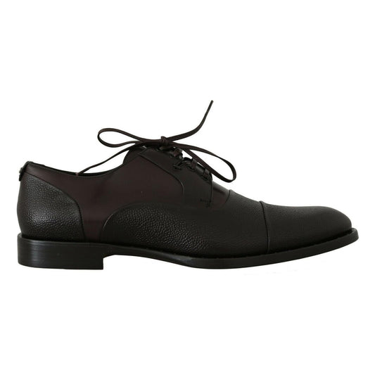 Dolce & Gabbana Elegant Brown Leather Formal Lace-ups Dolce & Gabbana