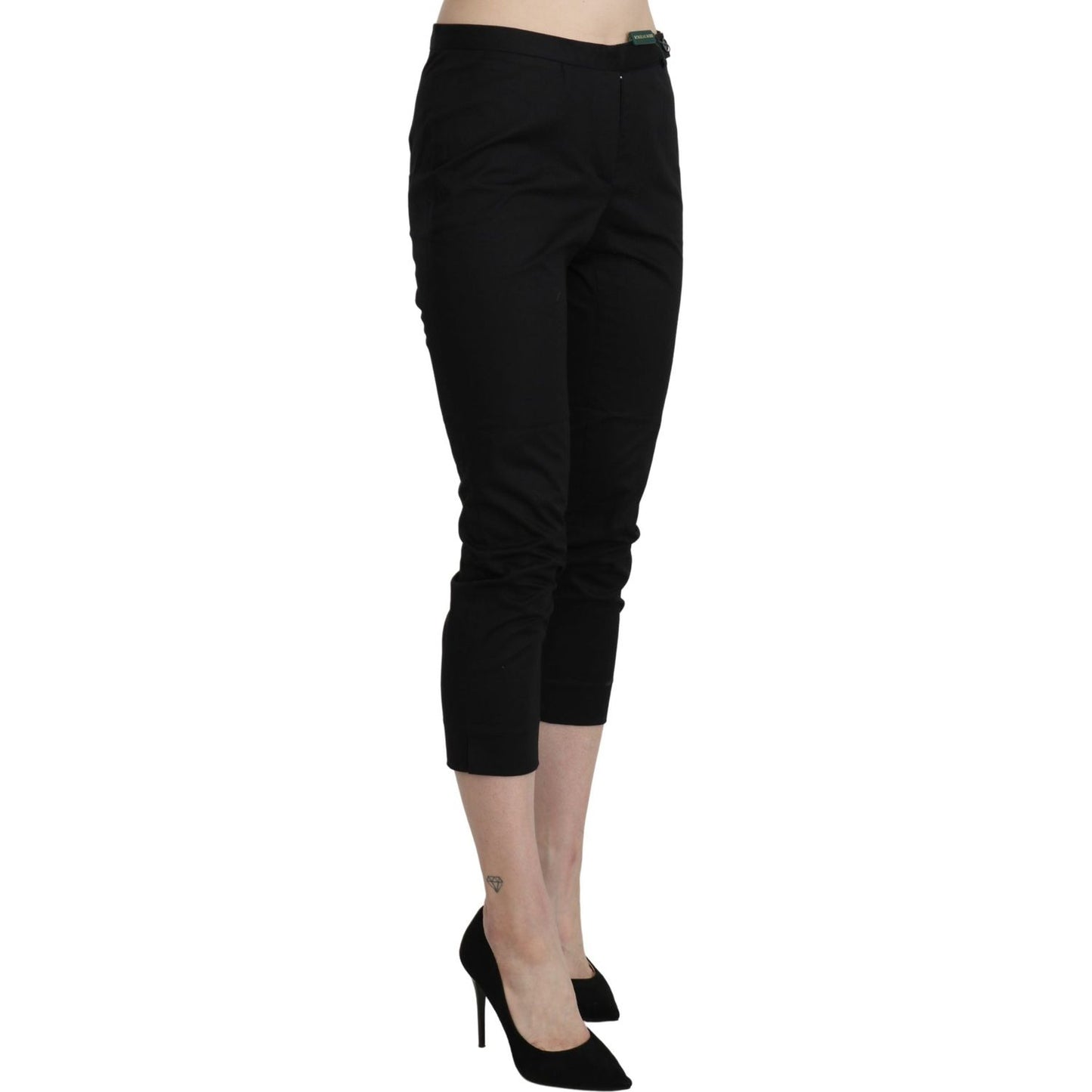 BENCIVENGA Elegant High Waist Skinny Cropped Pants Jeans & Pants BENCIVENGA