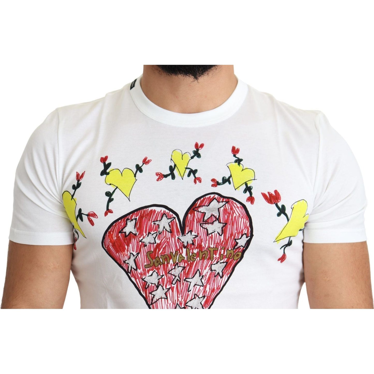 Dolce & Gabbana Chic Saint Valentine Print Crew Neck T-Shirt Dolce & Gabbana