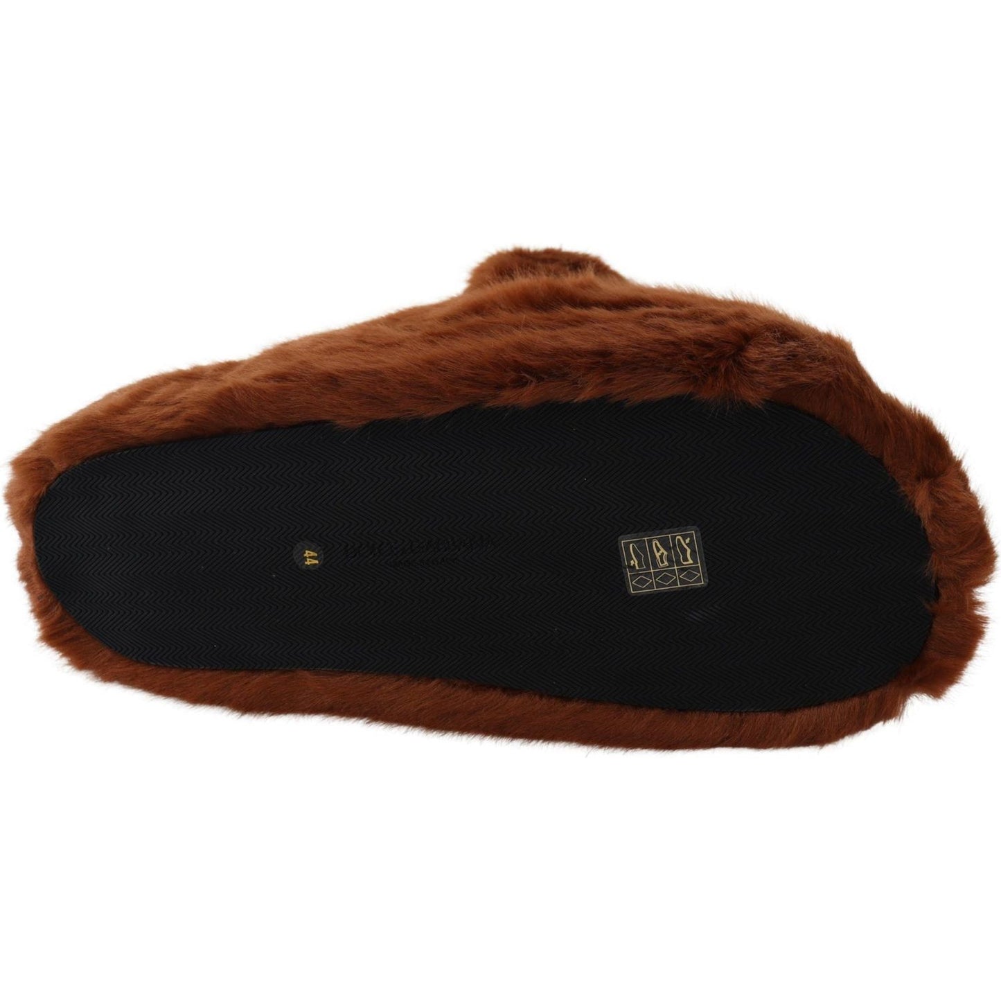 Dolce & Gabbana Teddy Bear Embellished Brown Loafers Dolce & Gabbana