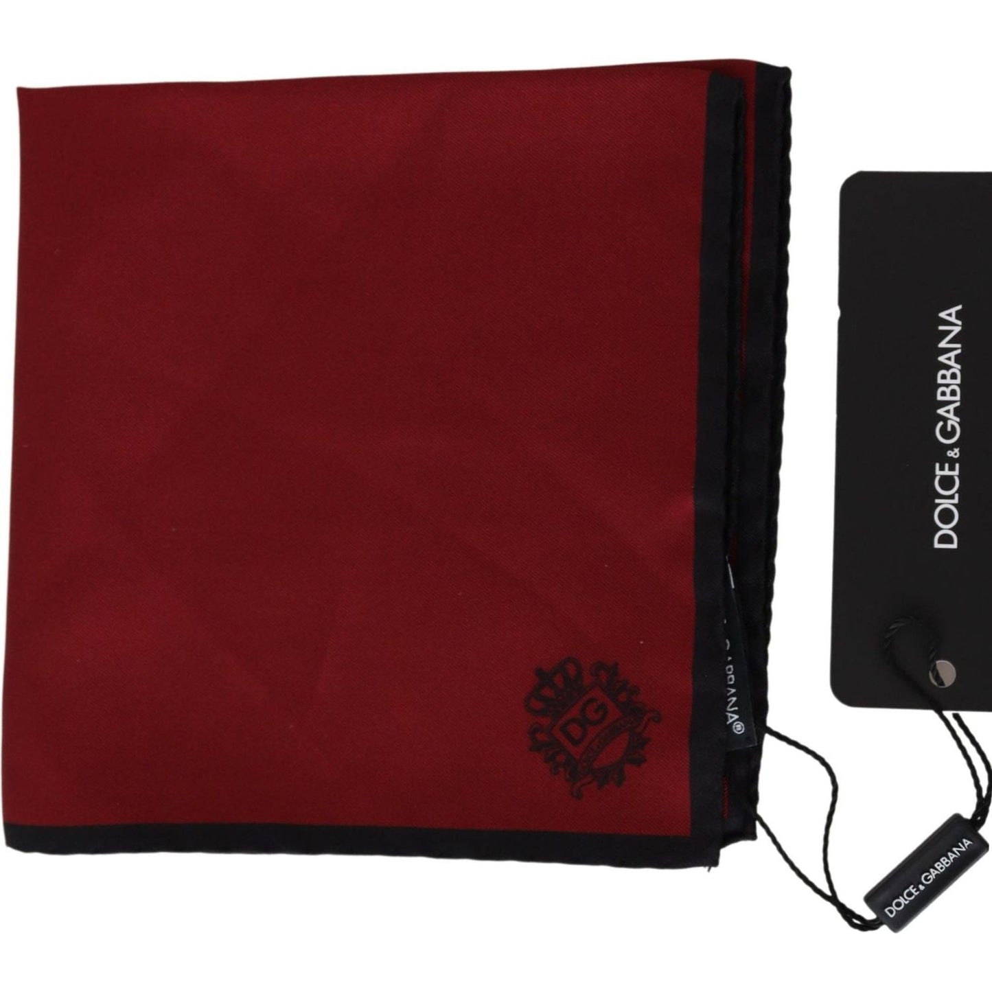 Dolce & Gabbana Elegant Red Silk Square Handkerchief