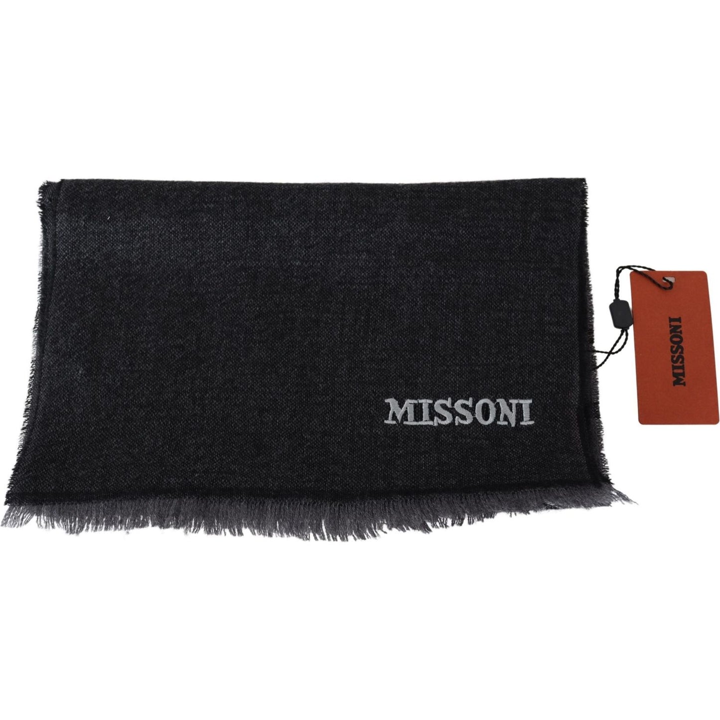 Missoni Elegant Wool Scarf with Signature Stripes Missoni