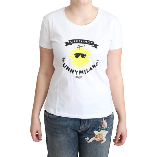 Moschino Sunny Milano Print Cotton Tee Moschino