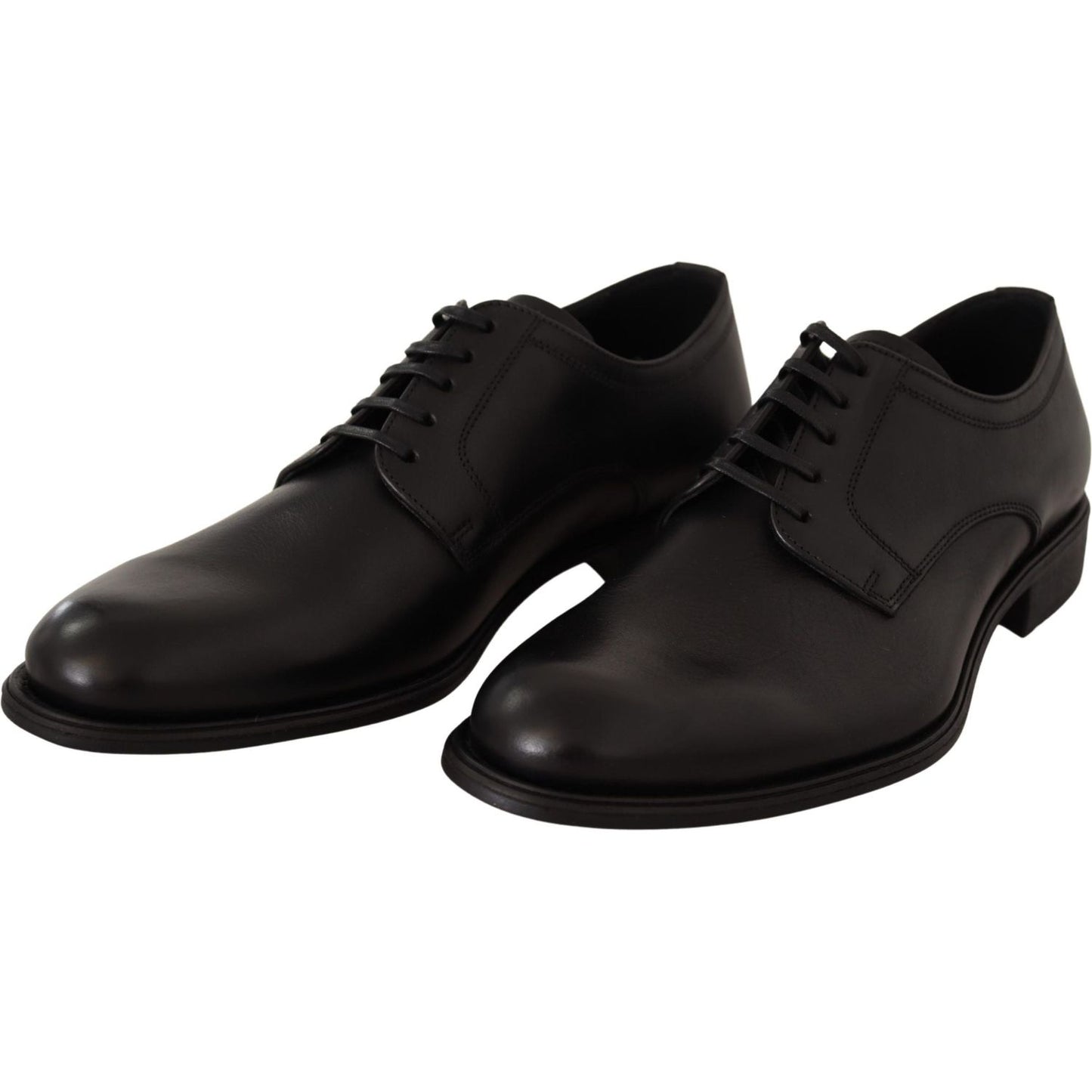 Dolce & Gabbana Elegant Black Derby Formal Shoes Dress Shoes Dolce & Gabbana