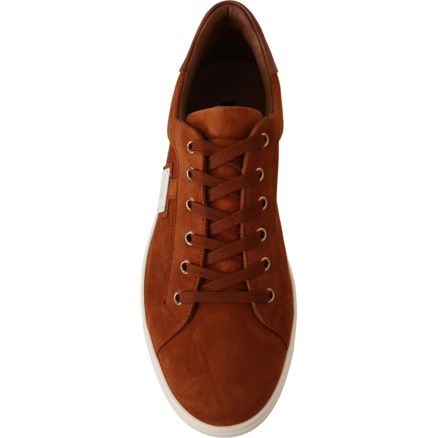 Dolce & Gabbana Elegant Light Brown Leather Sneakers Dolce & Gabbana