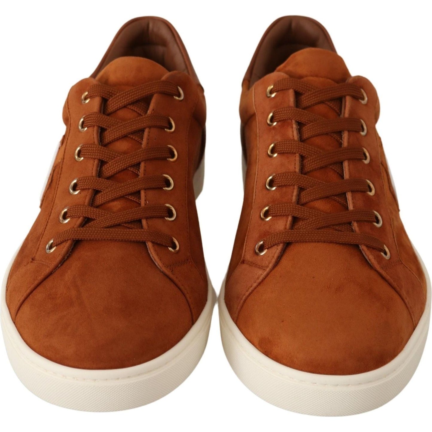 Dolce & Gabbana Elegant Light Brown Leather Sneakers Dolce & Gabbana